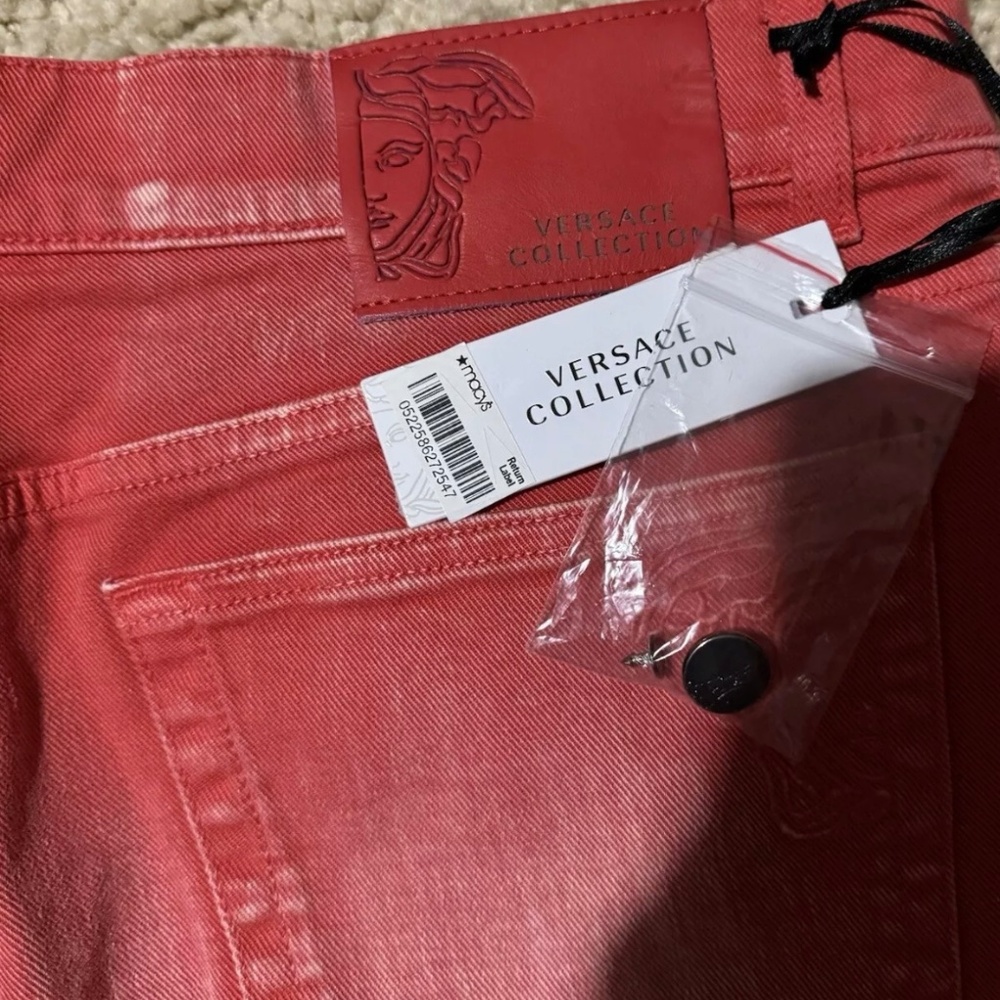 VERSACE - Vintage red jeans new with tags - Men's size 34